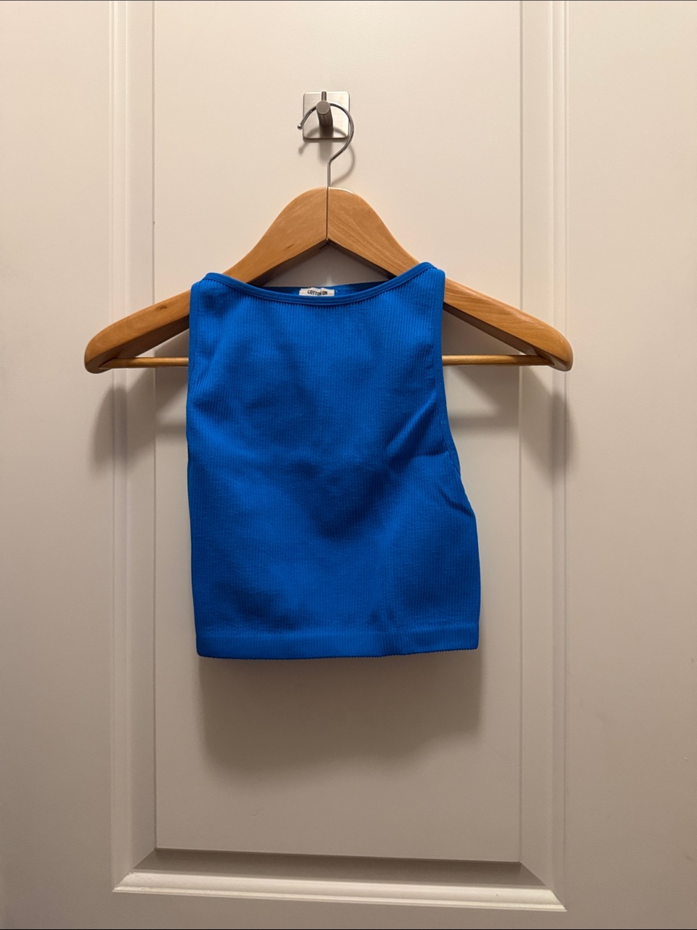 Girls' Bright Blue Ribbed Tank Top - Kids Shirt